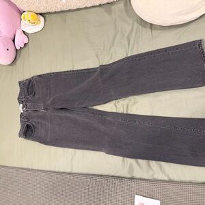 Reformation Charcoal Straight Leg Jeans